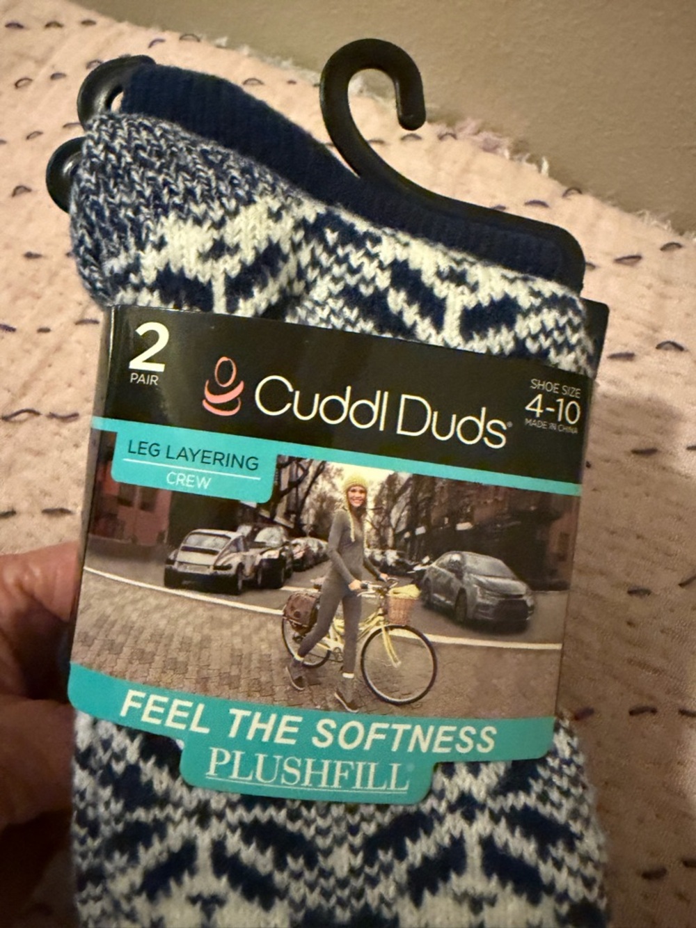 2 pair Cusdle Duds Layering Crew Socks - Picture 6 of 6